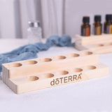 Customize Logo-Handmade Display stand pine wood essential oil box 11 grids Hanger Rack Storage box