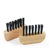 Engrave logo-Clean brush beech handle nylon head brush comb brush