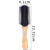 Engrave logo-Bamboo wood handle brush retro brush for hair beard care wholesale