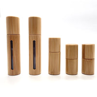 Customize Logo-Handmade bamboo bottle perfume bottle roller bottle glass bottle