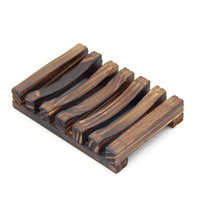 Customize Logo-Handmade pine wood soap dish carbonized wood box