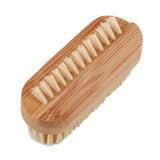 Engrave Logo-Bamboo handle nail brush nylon brush clean brush body brush