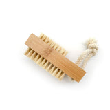 Engrave Logo-Bamboo handle nail brush sisal brush clean brush body brush vegan