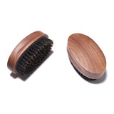 Customize Logo-Handmade brush Walnut brush beard care brush clean brush boar bristle brush