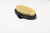 Customize logo-Handmade black body brush dry brush clean brush wood handle sisal head brush vegan bath brush massage