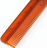 New Design-Plastic folding combs with clip coffee color printed moustache logo pocket size travle comb