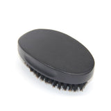 Customize Logo- Black Boar Bristle Brush For Men Beard Care Makeup Grooming Engrave Logo Hair Brush