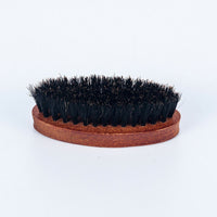 Customize Your Logo-Red Mini Wood Handle Boar Bristle Brush For Men Beard Care Makeup Brush Beard care comb
