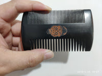 Customized-Black Peach Wood Fine/Wide Tooth Comb For Men Hair/Beard Care Grooming Comb Hair Brush
