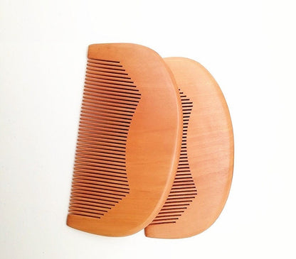 Customize logo-Peach Wood Comb Super Fine Tooth Comb For Beard/Hair Care Makeup Hair brush