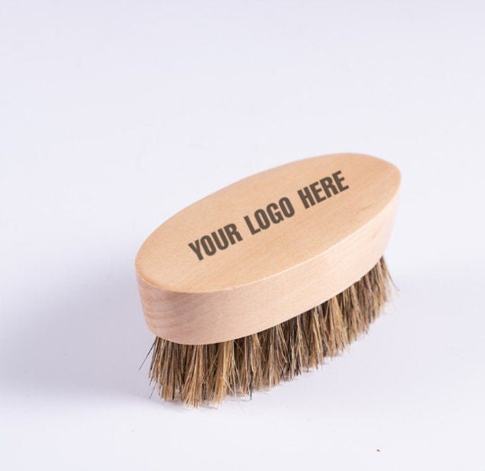 Customzie Your Logo-MINI Handmade Boar Bristle Brushes For Men Beard Care Makeup Tool Grooming