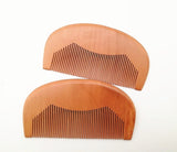 Customize logo-Peach Wood Comb Super Fine Tooth Comb For Beard/Hair Care Makeup Hair brush