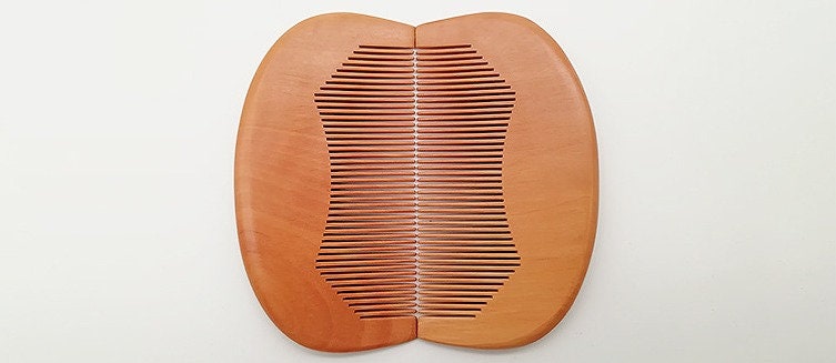 Customize logo-Peach Wood Comb Super Fine Tooth Comb For Beard/Hair Care Makeup Hair brush