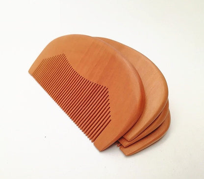 Customize logo-Peach Wood Comb Super Fine Tooth Comb For Beard/Hair Care Makeup Hair brush