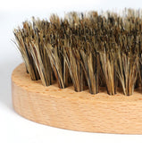 Customzie Your Logo-MINI Handmade Boar Bristle Brushes For Men Beard Care Makeup Tool Grooming Beard Brush