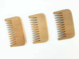 Customize Logo-Peach Wood Comb Wide Tooth Beard Care Comb For Hair/Beard Care
