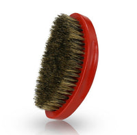360 Men Wood handle boar bristle beard brush elliptic surface Black Great Bend Curved brush