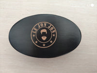 Customize Logo- Black Boar Bristle Brush For Men Beard Care Makeup Grooming Engrave Logo Hair Brush