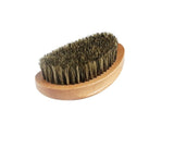 High Quality-Engrave logo-Beech Wood handle boar bristle beard brush Curve brush Great Bend handle brush hair brush