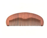Customize Logo-Red Fine Tooth Wood Comb Beard Care Comb Pocket Size Comb Moustache Comb hair brush