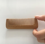 Customize Logo-Mini Bamboo Wood Comb Tooth Beard Care Comb Pocket Size 10x3cm