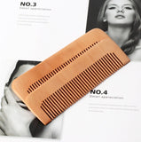 Customize Logo-Mini Peach Wood Comb Beard Care Comb Pocket Size 13x4cm