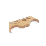 Customize Logo-Peach Comb Fine Tooth Comb Moustache Shape For Beard/Hair No-static Comb beard brush hair brush