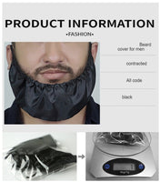 Nylon Beard Cover Black Color For Men Beard Care Keep Beard Clean And Smooth One Size