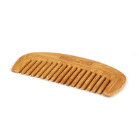 Customize Logo- Bamboo Wood Beard Comb Wide Tooth Beard Care brush hair combs makeup tool