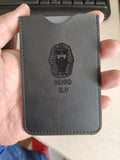 Customized Logo-Pu Case Leather Comb Case Card Pouch Beard Comb Holder