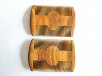 Customize Logo-New Kind Mini GreenSandalwood Pocket Comb Fine Tooth Beard Comb Hair Brush