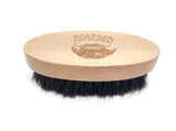 Customzie Your Logo-MINI Handmade Boar Bristle Brushes For Men Beard Care Makeup Tool Grooming Beard Brush