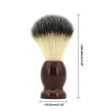 Customize logo-Red Wood handle Nylon bristle shaving brushes Beard Grooming Tool