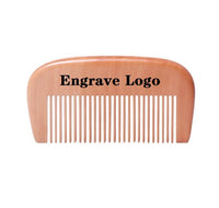Customize Logo Combs-Mini Fine Tooth Wood Comb Beard Comb Pocket Size Comb Hair Brush Wholesale Engrave Logo