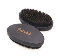 Customize Logo-Black Wood Handle Boar Bristle Brush For Men Beard Care Makeup Grooming