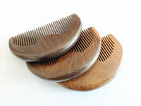 Customized-Greensandal Wood Fine/Wide Tooth Comb For Men Hair/Beard Care Grooming Comb Hair Brush