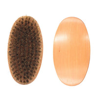 Customize Logo-Wood handle Boar Bristle Brush For Men Beard Care Brush Hair brush Makeup Grooming