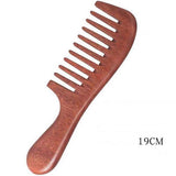 Customized-Redsandal Wood Fine/Wide Tooth Comb For Men Hair/Beard Care Grooming Comb Hair Brush
