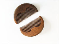 Customized-Greensandal Wood Fine/Wide Tooth Comb For Men Hair/Beard Care Grooming Comb Hair Brush