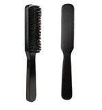 Customize Logo-Dark Red Wood Handle Boar Bristle Brush For Men Beard Care Makeup Grooming