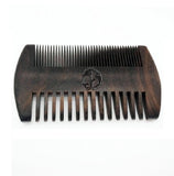LOGO Customized-Natural BlackSandalwood Wood Combs Two Sides Tooth Beard Comb Women Hair brush not black painting