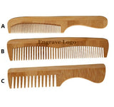 Customize Logo-New Kind Bamboo Wood Comb Wide Tooth Beard Care Comb Pocket Size Hair Brush