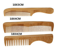 Customize Logo-New Kind Bamboo Wood Comb Wide Tooth Beard Care Comb Pocket Size Hair Brush