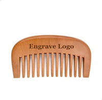Customize Your Logo-Wide Tooth Wood Comb Beard Comb Pocket Size Comb Hair Brush