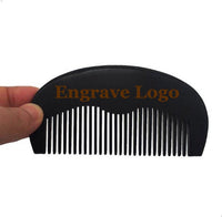 Customized Logo-Peach Wood Comb Fine Tooth Comb For Hair/Beard Care Comb Hair Brsuh Engrave Logo