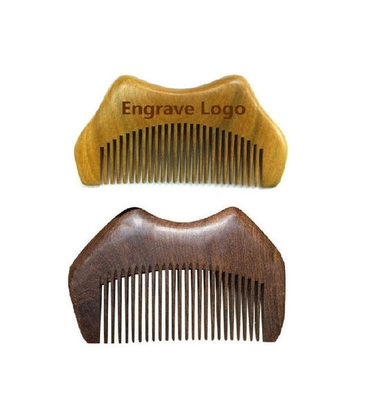 Customize logo-Greensandalwood Comb Fine Tooth Comb For Hair/Beard Makeup tool