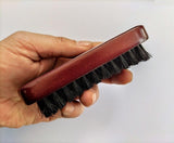 Customize Logo-Red Beech Wood Handle Boar Bristle Brush For Men Beard Care Makeup Grooming