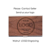 Customize Logo-New Kind Wood+Metal Card Case Card Holder
