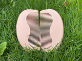 Customize Logo-Pink Color Peach Wood Comb Fine Tooth Comb Pocket Size Comb hair brush makeup tool
