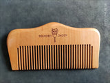 Customize Logo-Fine Tooth Wood Comb Beard Comb Pocket Comb Beard Shape